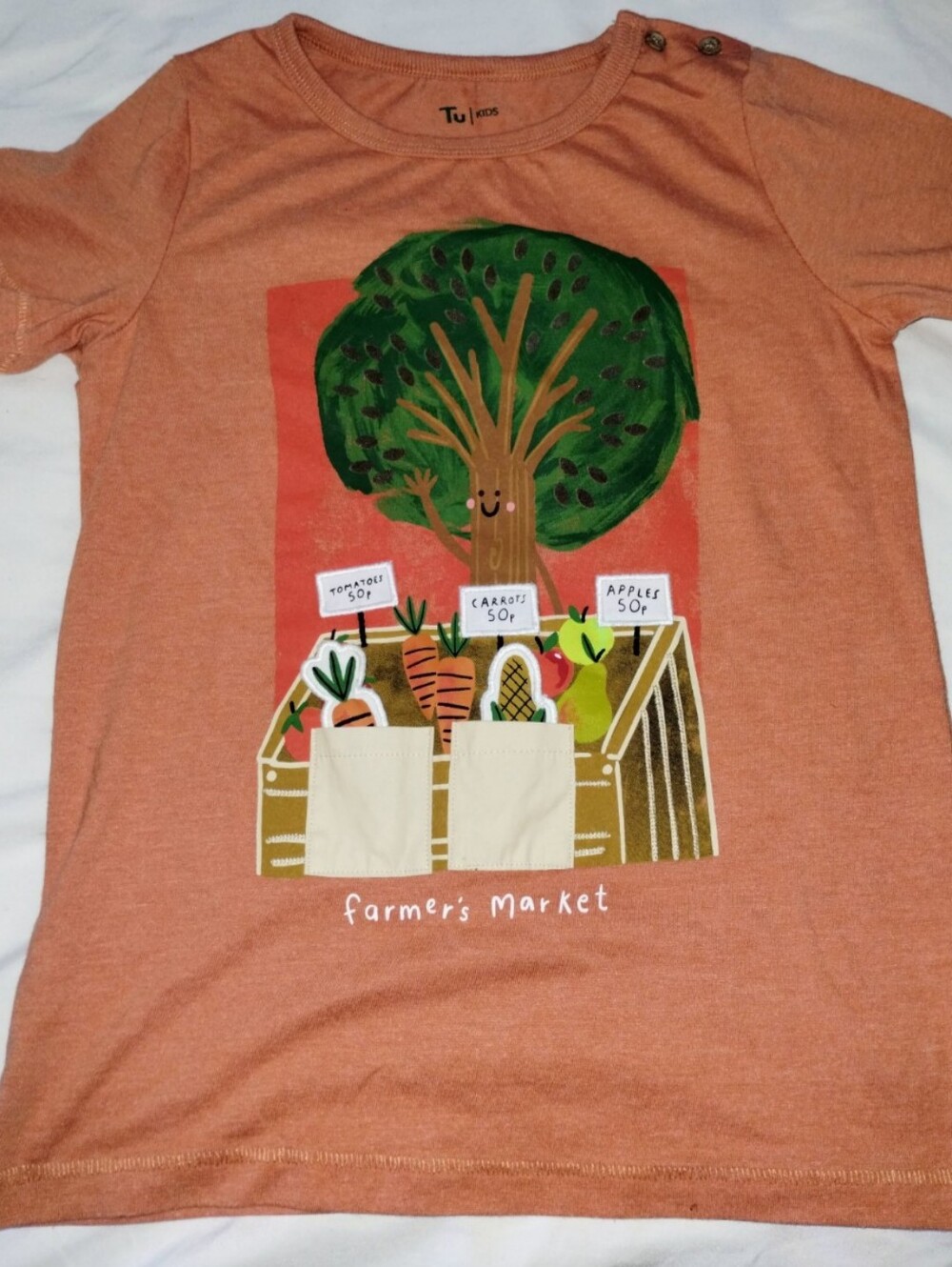Tu kids Farmers Market Shirt Size 6-7 yrs/116cm-122cm